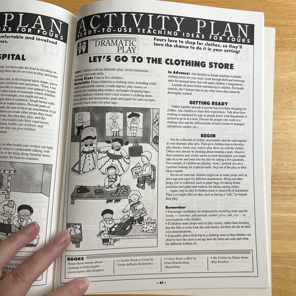 Learning Through Play Dramatic Play By Nancy Jo Hereford and Jane Schall Vintage - Picture 8 of 10